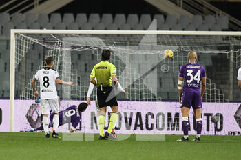 2021-02-19 - Dusan Vlahovic of ACF Fiorentina scores a goal - ACF FIORENTINA VS SPEZIA CALCIO - ITALIAN SERIE A - SOCCER