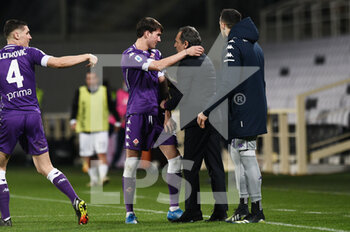 2021-02-19 - Dusan Vlahovic of ACF Fiorentina celebrates after scoring a goal - ACF FIORENTINA VS SPEZIA CALCIO - ITALIAN SERIE A - SOCCER
