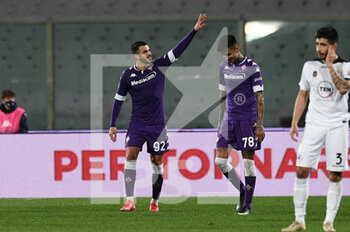 2021-02-19 - Valentin Eysseric of ACF Fiorentina celebrates after scoring a goal  - ACF FIORENTINA VS SPEZIA CALCIO - ITALIAN SERIE A - SOCCER