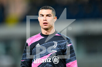 2021-02-27 - Cristiano Ronaldo (Juventus FC) durante il riscaldamento  - HELLAS VERONA VS JUVENTUS - ITALIAN SERIE A - SOCCER