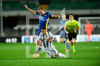 2021-02-27 - fallo su Alex Sandro (Juventus FC) - HELLAS VERONA VS JUVENTUS - ITALIAN SERIE A - SOCCER
