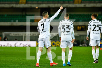 2021-02-27 - Cristiano Ronaldo (Juventus FC) festeggia il gol del 0-1 - HELLAS VERONA VS JUVENTUS - ITALIAN SERIE A - SOCCER