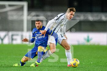 2021-02-27 - fallo su Federico Chiesa (Juventus FC) - HELLAS VERONA VS JUVENTUS - ITALIAN SERIE A - SOCCER