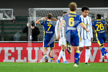 2021-02-27 - Antonin Barak (Hellas Verona FC) esulta per il gol del 1-1 - HELLAS VERONA VS JUVENTUS - ITALIAN SERIE A - SOCCER