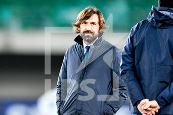 2021-02-27 - Andrea Pirlo (Coach Juventus FC) - HELLAS VERONA VS JUVENTUS FC - ITALIAN SERIE A - SOCCER