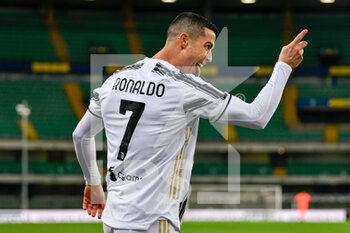 2021-02-27 - Cristiano Ronaldo (Juventus FC) scores the 0-1 goal - HELLAS VERONA VS JUVENTUS FC - ITALIAN SERIE A - SOCCER
