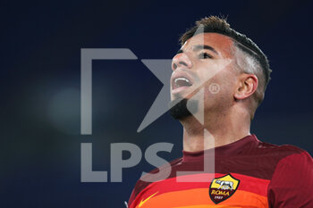 2021-02-28 - Bruno Peres of Roma reacts during the Italian championship Serie A football match between AS Roma and AC Milan on February 28, 2021 at Stadio Olimpico in Rome, Italy - Photo Federico Proietti / DPPI - AS ROMA AND AC MILAN - ITALIAN SERIE A - SOCCER