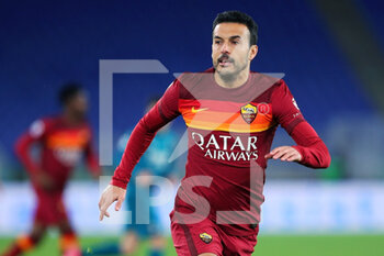 2021-02-28 - Pedro Rodriguez of Roma in action during the Italian championship Serie A football match between AS Roma and AC Milan on February 28, 2021 at Stadio Olimpico in Rome, Italy - Photo Federico Proietti / DPPI - AS ROMA AND AC MILAN - ITALIAN SERIE A - SOCCER