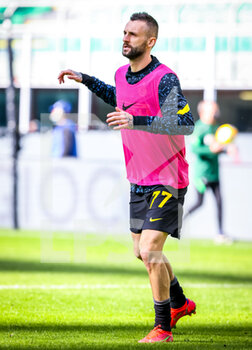 2021-02-28 - Alexis Sanchez of FC Internazionale warms up - FC INTERNAZIONALE VS GENOA CFC - ITALIAN SERIE A - SOCCER