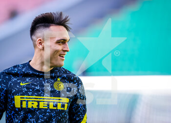 2021-02-28 - Lautaro Martínez of FC Internazionale smiles - FC INTERNAZIONALE VS GENOA CFC - ITALIAN SERIE A - SOCCER