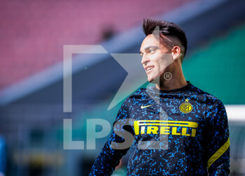 2021-02-28 - Lautaro Martínez of FC Internazionale smiles - FC INTERNAZIONALE VS GENOA CFC - ITALIAN SERIE A - SOCCER