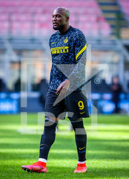 2021-02-28 - Romelu Lukaku of FC Internazionale warms up - FC INTERNAZIONALE VS GENOA CFC - ITALIAN SERIE A - SOCCER