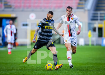 2021-02-28 - Marcelo Brozovic of FC Internazionale in action - FC INTERNAZIONALE VS GENOA CFC - ITALIAN SERIE A - SOCCER
