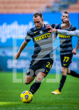 2021-02-28 - Christian Eriksen of FC Internazionale in action - FC INTERNAZIONALE VS GENOA CFC - ITALIAN SERIE A - SOCCER