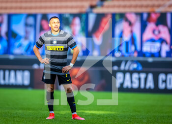 2021-02-28 - Alexis Sanchez of FC Internazionale reacts - FC INTERNAZIONALE VS GENOA CFC - ITALIAN SERIE A - SOCCER
