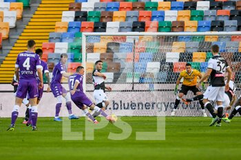 2021-02-28 - Franck Ribery (Fiorentina) tries to score a goal - UDINESE CALCIO VS ACF FIORENTINA - ITALIAN SERIE A - SOCCER