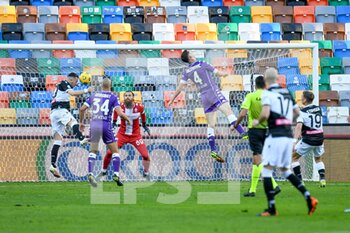 2021-02-28 - Ilija Nestorovski (Udinese) scores a goal 1-0 - UDINESE CALCIO VS ACF FIORENTINA - ITALIAN SERIE A - SOCCER