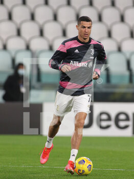 2021-03-02 - Cristiano Ronaldo (Juventus FC) during warm-up - JUVENTUS FC VS SPEZIA CALCIO - ITALIAN SERIE A - SOCCER