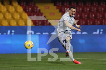 2021-03-03 - Kevin Lasagna (Hellas Verona) mette a segno il goal del 3-0 - BENEVENTO CALCIO VS HELLAS VERONA - ITALIAN SERIE A - SOCCER