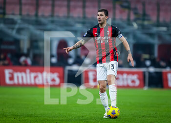 2021-03-03 - Alessio Romagnoli of AC Milan in action - AC MILAN VS UDINESE CALCIO - ITALIAN SERIE A - SOCCER