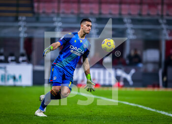 2021-03-03 - Juan Musso of Udinese Calcio in action - AC MILAN VS UDINESE CALCIO - ITALIAN SERIE A - SOCCER