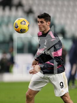 2021-03-06 - Alvaro Morata (Juventus FC) during warm-up - JUVENTUS FC VS SS LAZIO  - ITALIAN SERIE A - SOCCER