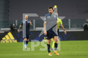 2021-03-06 - Francesco Acerbi (SS Lazio) yellow card - JUVENTUS FC VS SS LAZIO  - ITALIAN SERIE A - SOCCER