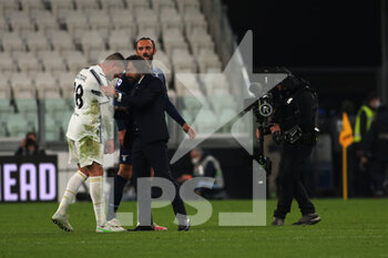 2021-03-06 - Andrea Pirlo (Coach Juventus FC) and Merith Demiral (Juventus FC) - JUVENTUS FC VS SS LAZIO  - ITALIAN SERIE A - SOCCER