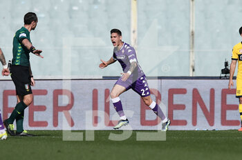 2021-03-07 - Lucas Martinez Quarta (ACF Fiorentina) esultanza gol dell'1-0 - ACF FIORENTINA VS PARMA CALCIO - ITALIAN SERIE A - SOCCER