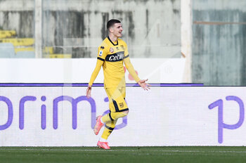 2021-03-07 - Valentin Mihaila (Parma Calcio) esultanza gol 2-3 - ACF FIORENTINA VS PARMA CALCIO - ITALIAN SERIE A - SOCCER