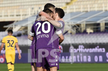 2021-03-07 - Giocatori ACF Fiorentina esultanza gol 3-3 - ACF FIORENTINA VS PARMA CALCIO - ITALIAN SERIE A - SOCCER