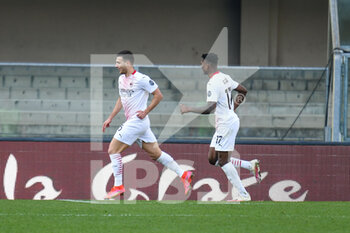 2021-03-07 - Diogo Dalot (Milan) scores a goal - - HELLAS VERONA VS AC MILAN - ITALIAN SERIE A - SOCCER