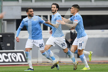 2021-03-12 - Luis Alberto (Lazio) celebrates with his team mates after scoreing a goal - SS LAZIO VS FC CROTONE - ITALIAN SERIE A - SOCCER