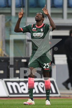 2021-03-12 - Simeon Nwankwo (Crotone) celebrates after scoring the penalty goal - SS LAZIO VS FC CROTONE - ITALIAN SERIE A - SOCCER