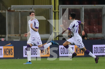 2021-03-13 - Dusan Vlahovic (ACF Fiorentina) celebrates after scoring a goal - BENEVENTO CALCIO VS ACF FIORENTINA - ITALIAN SERIE A - SOCCER
