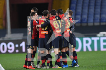 2021-03-13 - Team Genoa, celebrates after scoring a goal - GENOA CFC VS UDINESE CALCIO - ITALIAN SERIE A - SOCCER