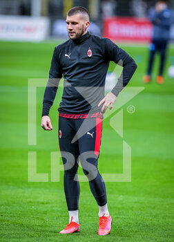 2021-03-14 - Ante Rebic of AC Milan warms up - AC MILAN VS SSC NAPOLI - ITALIAN SERIE A - SOCCER