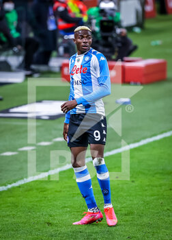 2021-03-14 - Victor Osimhen of SSC Napoli in action - AC MILAN VS SSC NAPOLI - ITALIAN SERIE A - SOCCER