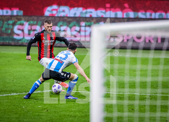 2021-03-14 - Ante Rebic of AC Milan in action - AC MILAN VS SSC NAPOLI - ITALIAN SERIE A - SOCCER
