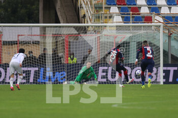 2021-03-20 - Simy (Crotone FC) penalty scores a goal of 2-0 during the Serie A soccer match between Crotone FC - Bologna FC, Stadio Ezio Scida on March 20, 2021 in Crotone Italy - FC CROTONE VS BOLOGNA FC - ITALIAN SERIE A - SOCCER