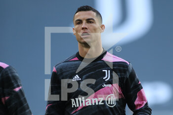 2021-03-21 - Cristiano Ronaldo (Juventus FC) during warm-up - JUVENTUS FC VS BENEVENTO CALCIO - ITALIAN SERIE A - SOCCER