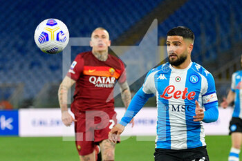 2021-03-21 - Lorenzo Insigne of SSC Napoli seen in action - AS ROMA VS SSC NAPOLI - ITALIAN SERIE A - SOCCER