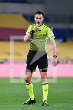 2021-03-21 - Marco Di Bello referee seen in action - AS ROMA VS SSC NAPOLI - ITALIAN SERIE A - SOCCER