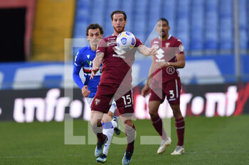 2021-03-21 - MANOLO GABBIADINI (Sampdoria), Cristian Ansaldi (Torino) - UC SAMPDORIA VS TORINO FC - ITALIAN SERIE A - SOCCER