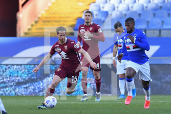 2021-03-21 - Cristian Ansaldi (Torino), BLADE KEITA (Sampdoria) - UC SAMPDORIA VS TORINO FC - ITALIAN SERIE A - SOCCER
