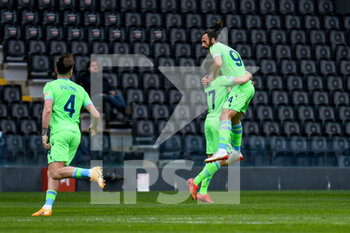 2021-03-21 - Adam Marusic (Lazio) celebrates after scoring a goal - UDINESE CALCIO VS SS LAZIO - ITALIAN SERIE A - SOCCER