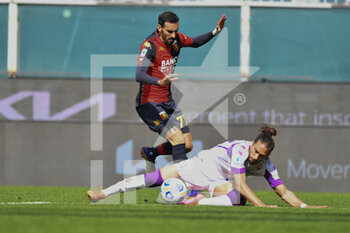 2021-04-03 - Davide Zappacosta (Genoa), Martín CÁCERES (Fiorentina) - GENOA CFC VS ACF FIORENTINA - ITALIAN SERIE A - SOCCER