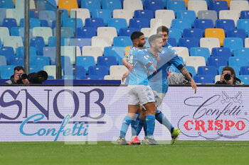 2021-04-03 - Dries Mertens (SSC Napoli) celebrates after scoring a goal - SSC NAPOLI VS FC CROTONE - ITALIAN SERIE A - SOCCER