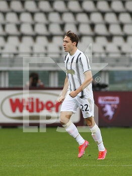 2021-04-03 - Federico Chiesa (Juventus FC) celebrates the goal - TORINO FC VS JUVENTUS FC - ITALIAN SERIE A - SOCCER