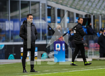 2021-04-07 - Head Coach of of US Sassuolo Roberto De Zerbi during the Serie A 2020/21 football match between FC Internazionale vs US Sassuolo at the San Siro Stadium, Milan, Italy on April 07, 2021 - Photo FCI / Fabrizio Carabelli - INTER - FC INTERNAZIONALE VS US SASSUOLO - ITALIAN SERIE A - SOCCER
